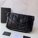 YSL PUFFER MEDIUM BAG IN QUILTED LAMBSKIN