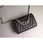 MIU MIU Top grade lambskin leather studded flap bag