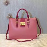 MIU MIU Original goat skin leather handle tote bag