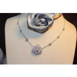 Others PIAGET high quality rhinestone rose necklace