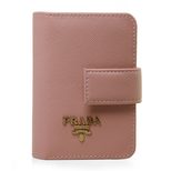 Prada Pink Saffiano Leather Card Holder