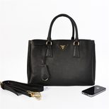 Prada Black Saffiano Leather Classic 33CM Handbag