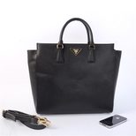 Prada Black Saffiano Leather Classic 34CM Handbag