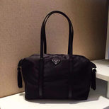 Prada Nylon tassel charm tote bag