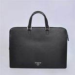 Prada Black Saffiano Leather Briefcase