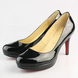 Christian Louboutin Black Patent Leather Platform Pump