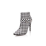 Louis Vuitton Black check Pointed head Boots