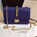 Valentino Rivet lock flap chain shoulder bag