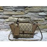 Valentino Jacquard rockstuds flap shoulder bag