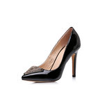 Versace Black patent leather pump