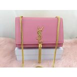 YSL Real leather chain strap clutch 22CM