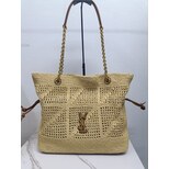 Yves Saint Laurent JAMIE SHOPPING in raffia