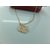 H Letter with Round Plate Pendant Necklace