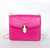 Bvlgari Fluorescent Fuschia Leather Serpenti Snake Closure Bag