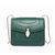 Bvlgari Dark Green Leather Serpenti Snake Closure Bag