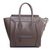 Celine Mini Luggage Top Handle Tote with Blue Edge