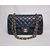 Blue Lamb Skin Leather 2.55 Classic flap bag (Gold)