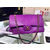 Chanel purple real python leather flap bag