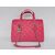 Fuchsia caviar leather handle bag