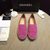 fuchsia suede leather espadrilles loafers