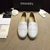 white lambskin leather espadrilles loafers