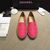 hot pink leather espadrilles loafers