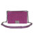 Purple Velvet Should Chain Flap Bag