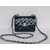 Chanel Blue Patent Leather Turn Lock Chain Shoulder Bag