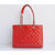 Quilting double chain tote bag Patent Leather