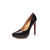 Christian Louboutin Black patent leather platform pointed head pump