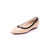 Christian Louboutin Beige patent leather point head flat