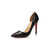 Christian Louboutin Black snake patent leather pointed head pump