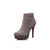 Christian Louboutin Suede leather platform pump ankle boots