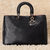 Diorissimo Black Nappa Leather Handle Bag