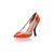 Dior Orange leather pointed head pump