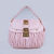 MIU MIU Pink Quilting Lamb Skin Leather Flap Lock Closure Handle Bag