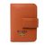 Prada Orange Saffiano Leather Card Holder