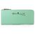 Light Green Saffiano Leather Bowknot Wallet