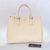 Off White Saffiano Leather Classic Handbag