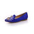 Alexander McQueen Positions Logo Blue Suede Loafer