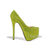 Green Crystal Red Sole Ultra High Platform Pump