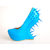 Vivid Blue Leather Wedge Pump With Back Heel Stud