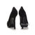 YSL Black Suede Leather Ultra High Platform Pump