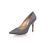 Pewter fabric pointed head pump