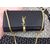 Leather chain tassel flap bag