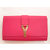 Yves Saint Laurent Pink Leather Clutch