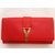 Red Leather Clutch